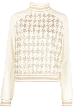 Balmain Sudadera con detalle de glitter