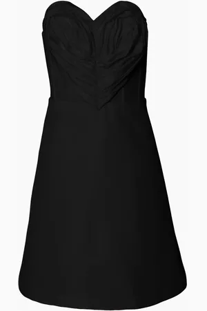 Carolina Herrera Vestido corto estilo corset con aplique de corazón
