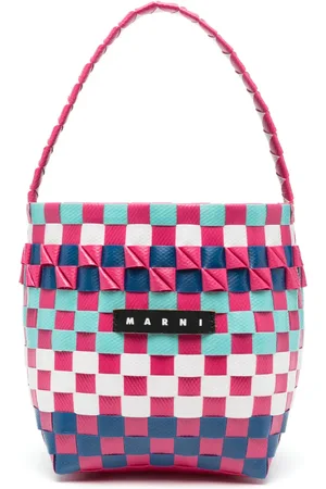 Marni Bolsa entretejida con parche del logo