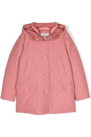 Woolrich Abrigo con botones y parche del logo