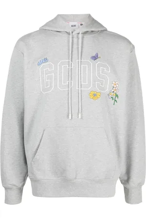 GCDS Hoodie con logo bordado
