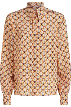Etro Camisa de seda con estampado floral