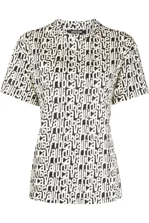 Roberto Cavalli Playera manga corta con logo estampado