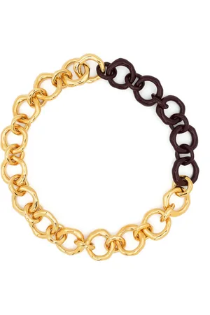 Jil Sander Collar de cadena gruesa con diseño de dos tonos