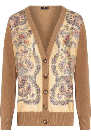 Etro Cárdigan con estampado floral y paneles