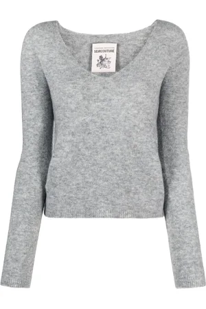 SEMICOUTURE Top tejido con efecto cepillado