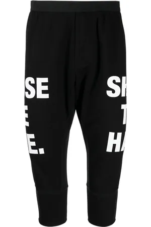 NILøS Bermudas drop crotch con eslogan estampado