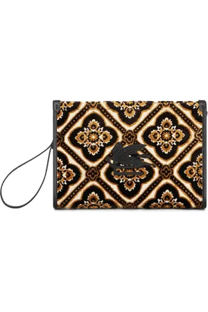 Etro Cosmetiquera grande con motivo en jacquard