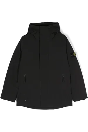 Stone Island Abrigo capitonado con motivo Compass