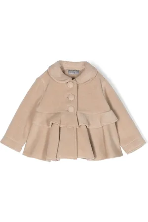 Il gufo Abrigo con botones y peplum