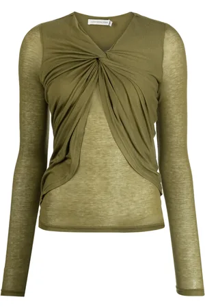 CHRISTOPHER ESBER Blusa con nudo y cuello en V