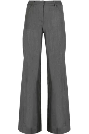 TWP Pantalones acampanados con tiro alto