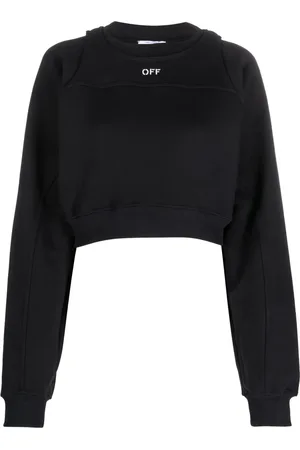 OFF-WHITE Sudadera corta con logo estampado