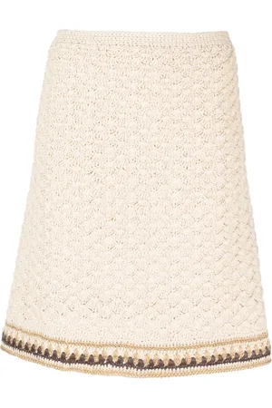 Tory Burch Falda tejida con cintura alta