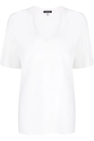R13 Playera manga corta con cuello en V