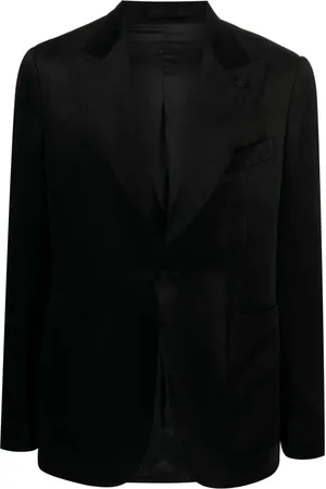 LARDINI Blazer con botones y detalle de broche