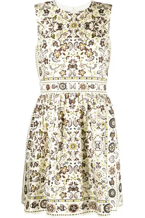 Tory Burch Vestido de seda con estampado Pisces Dream