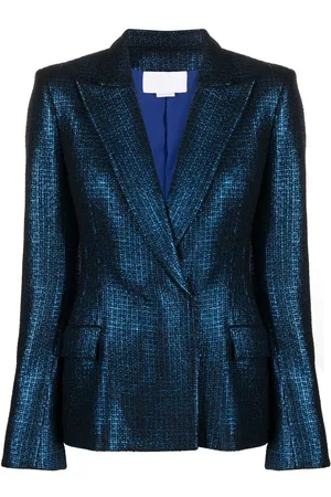 GENNY Blazer de tweed metalizado