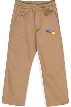 OFF-WHITE Pantalones rectos con logo estampado