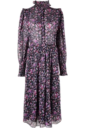Marant Etoile Vestido con estampado floral