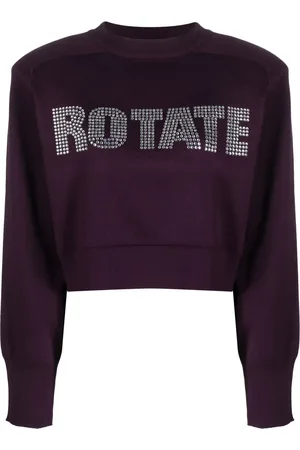 ROTATE Sudadera con apliques de strass
