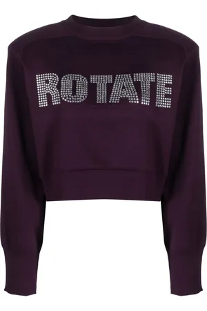 ROTATE Sudadera con apliques de strass