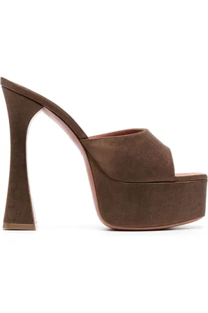 Amina Muaddi Mules Dalida con plataforma de 140mm