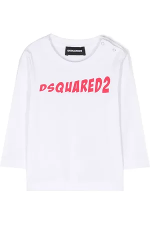 Dsquared2 Playera manga larga con logo estampado
