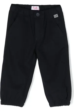 Il gufo Pantalones con pretina elástica y parche del logo