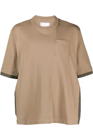 SACAI Playera con diseño color block