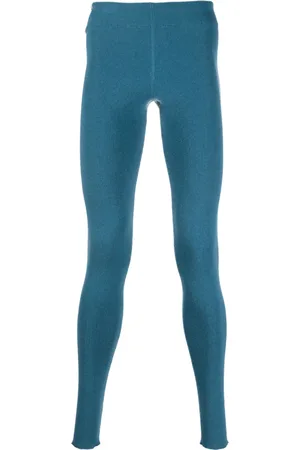 EXTREME CASHMERE Leggins de canalé con costuras multicolor