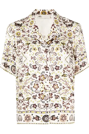 Tory Burch Camisa bowling de seda