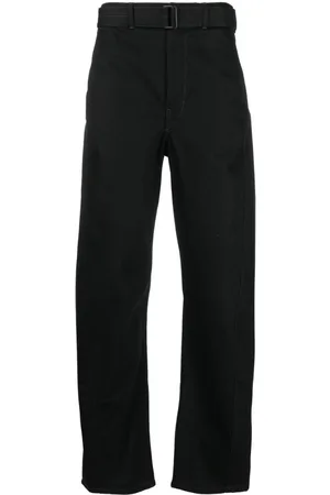 LEMAIRE Pantalones rectos con cinturón