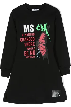 Msgm Vestido con logo estampado
