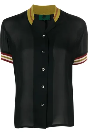 Jean Paul Gaultier Camisa translúcida de manga corta 1990