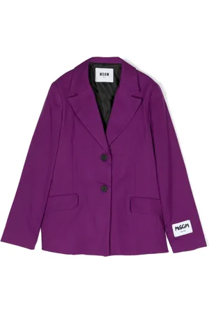 Msgm Blazer con botones y parche del logo