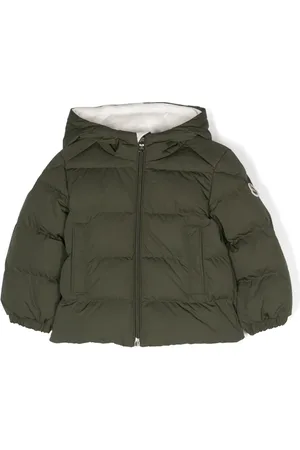 Moncler Chamarra capitonada con parche del logo
