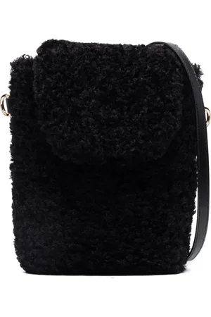 MONNALISA Bolsa de hombro con diseño de pelo artificial