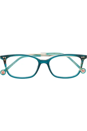Carolina Herrera Lentes con armazón cuadrada y detalle estilo carey