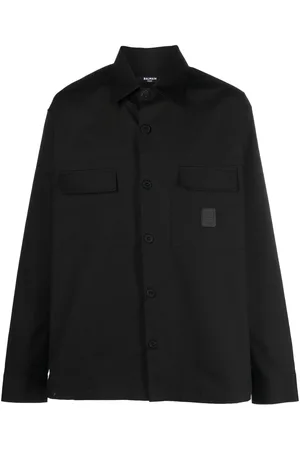 Balmain Camisa con parche del logo