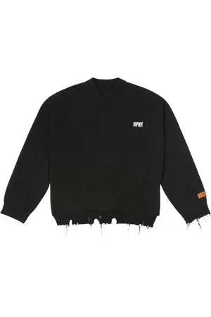 Heron Preston Sudadera con logo bordado y cordones