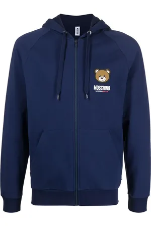 Moschino Chamarra con capucha y parche del logo