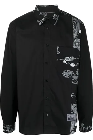 VERSACE Camisa con estampado de cachemira