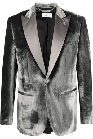 Philipp Plein Blazer de terciopelo con botones