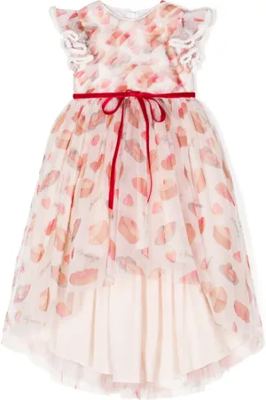 SPERANZA Vestido de tul con estampado gráfico