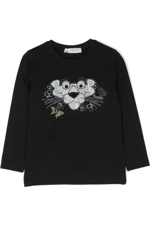 MONNALISA Playera Pink-Panter de manga larga