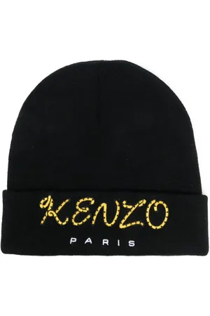 Kenzo Gorro tejido con logo bordado