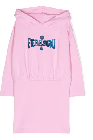 Chiara Ferragni Vestido con capucha y parche del logo