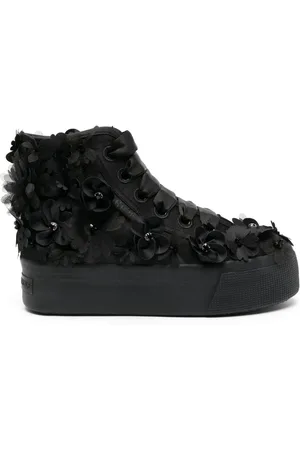 Viktor & Rolf Tenis altos con detalles florales de x Superga