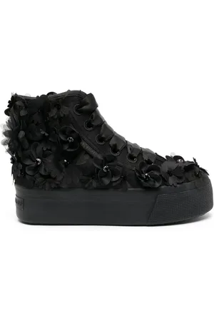 Viktor & Rolf Tenis altos con detalles florales de x Superga